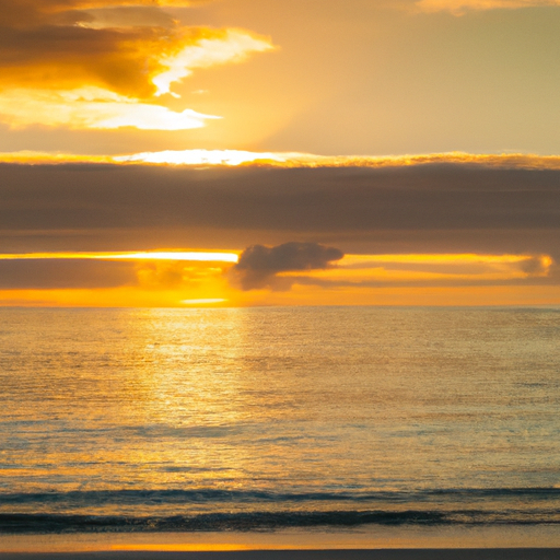 A serene sunrise over a tranquil sea representing new beginnings