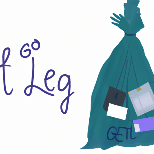 A trash bag filled with discarded items signifying the act of letting go