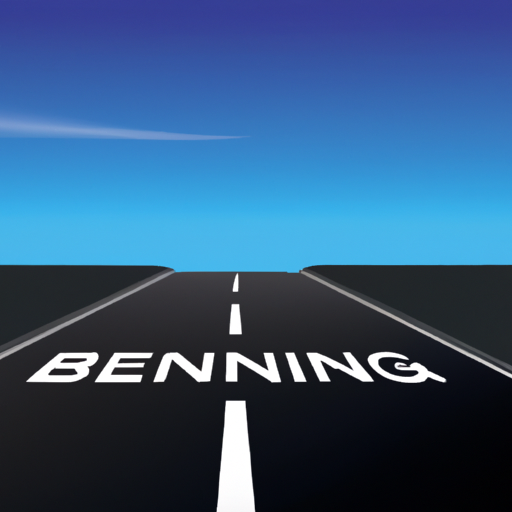 An open road stretching forward symbolising new beginnings and a minimalist journey