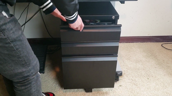 Devaise 3 drawer mobile file cabinet 1