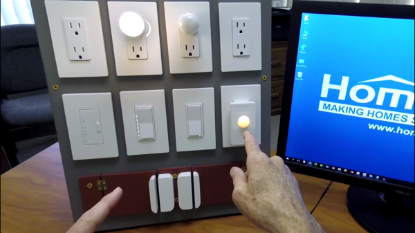 Homeseer hsm200 z wave sensor with rgb indicator full view