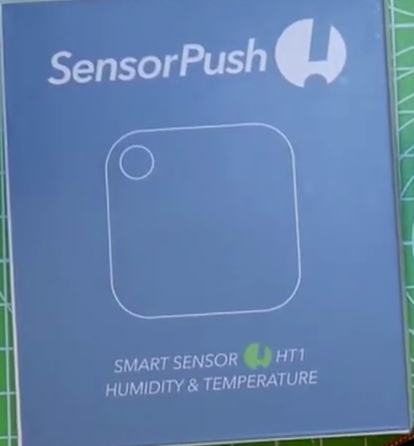 Sensorpush ht1 wireless thermometer/hygrometer smart sensor front